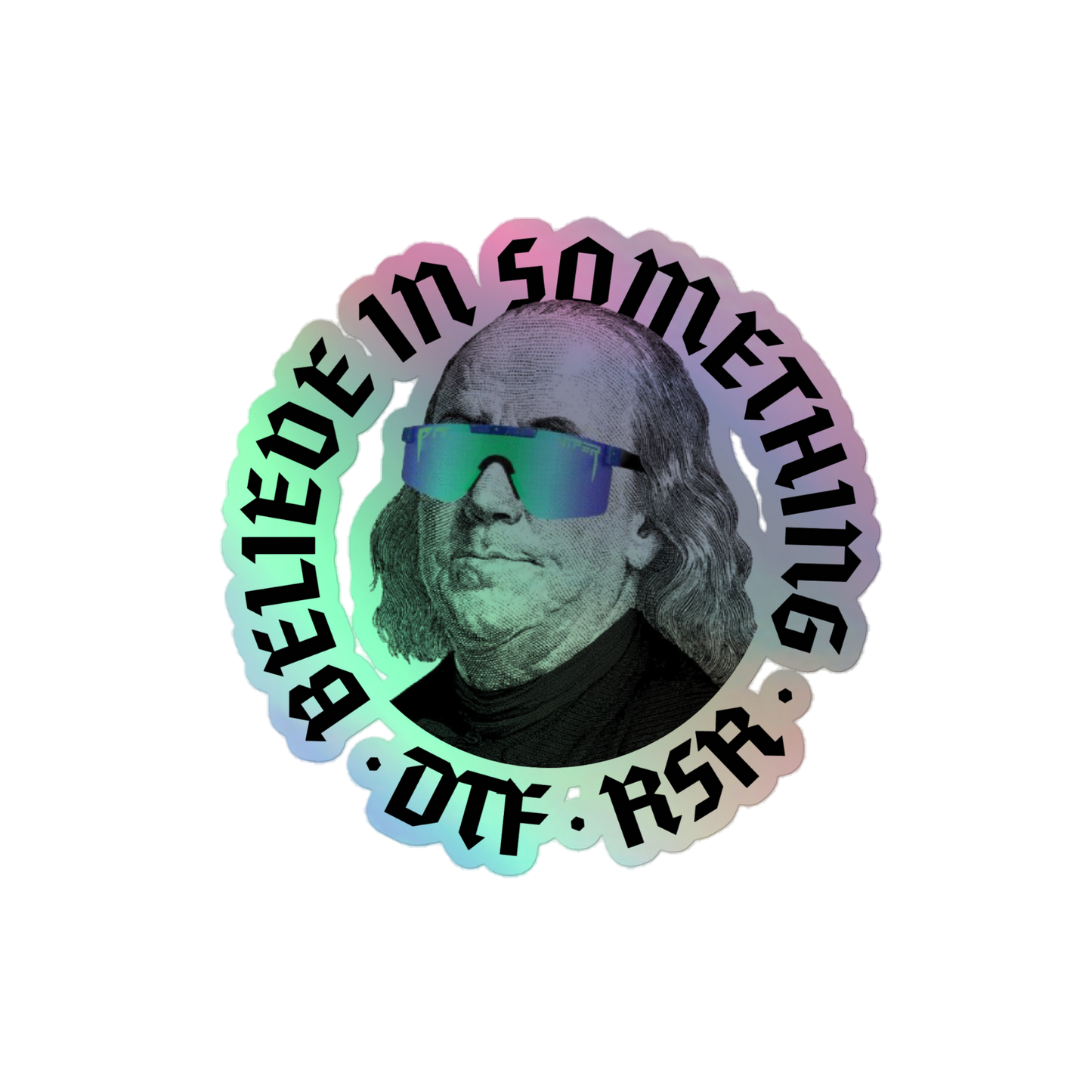 DTF Circular Sticker